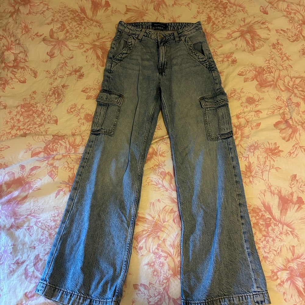 Aeropostale Blue Women's Cargo Jeans